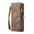 Samsung Galaxy S24 Ultra Caseme 008 2-i-1 Multifunksjonell Lommebok-deksel - Brun
