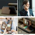 Samsung Galaxy S24 Ultra Caseme C22-etui RFID-kortlommebok - Brun
