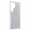 Samsung Galaxy S24 Ultra Glitter Flakes TPU-deksel - Sølv