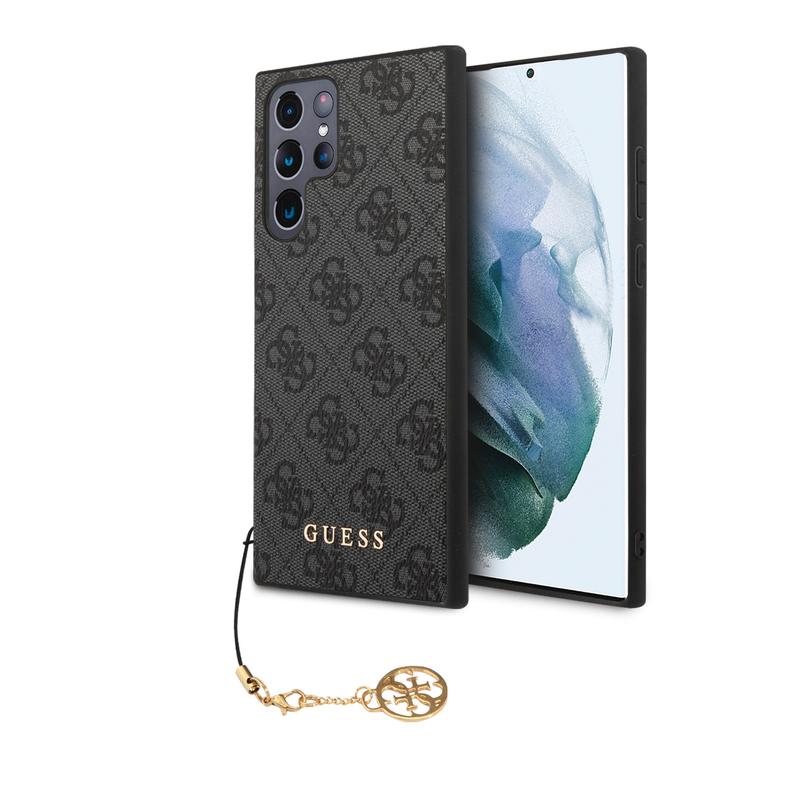 Custodia Guess 4G Collection Per Samsung S24 Ultra - Pelle Con Logo Metallico, Protezione Rigida E MagSafe