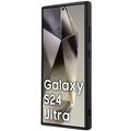 Samsung Galaxy S24 Ultra Guess Rhinestones Triangle Metal Logo Deksel - Gull