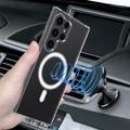 Samsung Galaxy S24 Ultra Hybrid-deksel - MagSafe-kompatibel - Gjennomsiktig