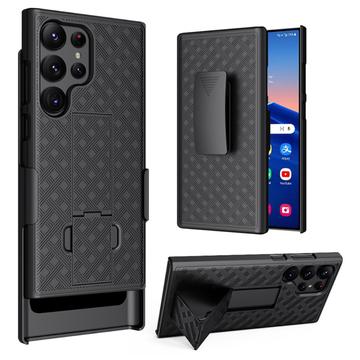 Samsung Galaxy S24 Ultra Hybrid-deksel med Belteklemme - Svart