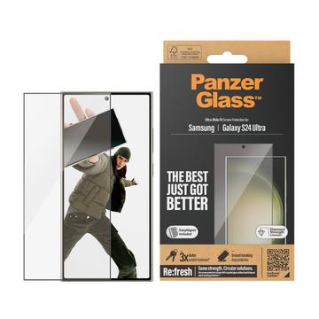 Samsung Galaxy S24 Ultra PanzerGlass Ultra-Wide Fit EasyAligner Skjermbeskytter - Svart Kant