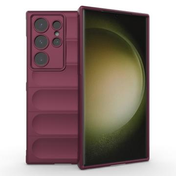Samsung Galaxy S24 Ultra Rugged Series TPU-deksel - Vinrød