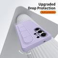 Samsung Galaxy S24 Ultra Smart hybrid-deksel med stående grep - Lilla