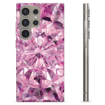 Samsung Galaxy S24 Ultra TPU-deksel - Rosa Krystall