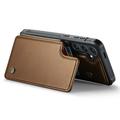 Samsung Galaxy S24+ Caseme C22-etui RFID-kortlommebok - Brun