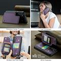 Samsung Galaxy S24+ Caseme C22-etui RFID-kortlommebok - lilla