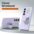 Samsung Galaxy S24+ Smart hybrid-deksel med stående grep - Lilla