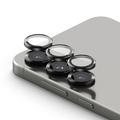 Samsung Galaxy S25 Ringke Kamera Linse Beskyttelse Herdet Glass - 2 Stk. - Svart