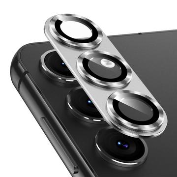 Samsung Galaxy S25 Hat Prince Full Cover Kamera Linse Beskytter - Sølv