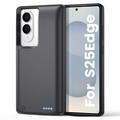Samsung Galaxy S25 Edge Backup Ladedeksel - 10000mah - Svart