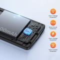 Samsung Galaxy S25 Edge Backup Ladedeksel - 10000mah - Svart