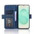 Samsung Galaxy S25 Edge Kortholder Lommebokveske - blå