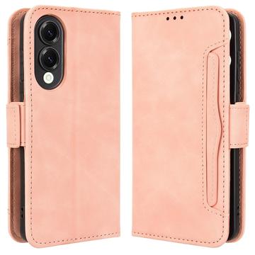 Samsung Galaxy S25 Edge Kortholder Lommebokveske - Rosa