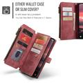 Samsung Galaxy S25 Edge Caseme C30 Multifunksjonell Lommebok-deksel - Rød