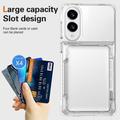 Samsung Galaxy S25 Edge Gjennomsiktig Deksel med Kortholder
