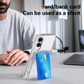 Samsung Galaxy S25 Edge Gjennomsiktig Deksel med Kortholder