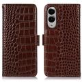 Samsung Galaxy S25 Edge Crocodile Series Lommebok-deksel i Lær med RFID