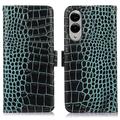 Samsung Galaxy S25 Edge Crocodile Series Lommebok-deksel i Lær med RFID