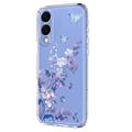 Samsung Galaxy S25 Edge TPU-deksel med blomstermønster - Lilla