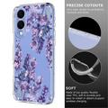 Samsung Galaxy S25 Edge TPU-deksel med blomstermønster - Blåregn