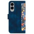 Samsung Galaxy S25 Edge Blomstrete lommebokveske med kortspor