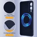 Samsung Galaxy S25 Edge Liquid Silikondeksel - MagSafe-kompatibel - Mørkeblå