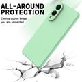 Samsung Galaxy S25 Edge Flytende silikon-deksel med håndstropp - grønn