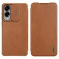 Samsung Galaxy S25 Edge Nillkin Qin Pro Flip-deksel - Brun