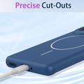 Samsung Galaxy S25 Edge Silikon-deksel - MagSafe-kompatibel - Svart
