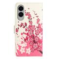 Samsung Galaxy S25 Edge Style Series Lommebok-deksel - Rosa Blomster