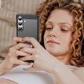 Samsung Galaxy S25 FE Børstet TPU-deksel - karbonfiber - svart