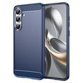 Samsung Galaxy S25 FE Børstet TPU-deksel - karbonfiber