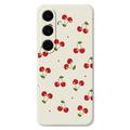 Samsung Galaxy S25 FE TPU-deksel med kirsebærmønster