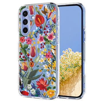 Samsung Galaxy S25 FE TPU-deksel med blomstermønster - Liljer