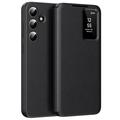Samsung Galaxy S25 FE Smart Clear View Flip-etui med kortspor