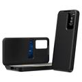 Samsung Galaxy S25 FE Smart Clear View Flip-etui med kortspor - Svart