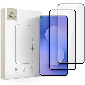 Samsung Galaxy S25 FE Tech-Protect Glass Fit+ Beskyttelsesglass - 2 stk. - Svart