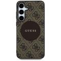 Samsung Galaxy S25 Guess 4G Round Patch Classic Logo-deksel - MagSafe-kompatibel
