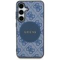 Samsung Galaxy S25 Guess 4G Round Patch Classic Logo-deksel - MagSafe-kompatibel - Blå