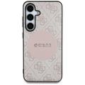 Samsung Galaxy S25 Guess 4G Round Patch Classic Logo-deksel - MagSafe-kompatibel - Rosa