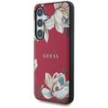 Samsung Galaxy S25 Guess Grained Printed Flower Pattern-deksel - MagSafe-kompatibel