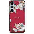 Samsung Galaxy S25 Guess Grained Printed Flower Pattern-deksel - MagSafe-kompatibel