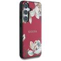 Samsung Galaxy S25 Guess Grained Printed Flower Pattern-deksel - MagSafe-kompatibel