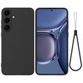 Samsung Galaxy S25 Flytende silikon-deksel med håndstropp
