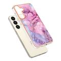 Samsung Galaxy S25 Marble Pattern Electroplated IMD TPU-deksel