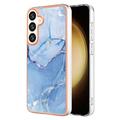 Samsung Galaxy S25 Marble Pattern Electroplated IMD TPU-deksel