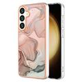 Samsung Galaxy S25 Marble Pattern Electroplated IMD TPU-deksel